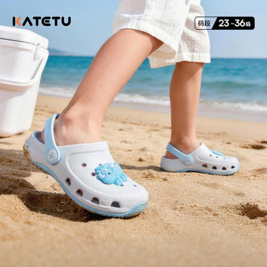 卡特兔儿童凉拖鞋男童2026年夏季防滑耐磨外穿不臭脚洞洞鞋女童 商品图2