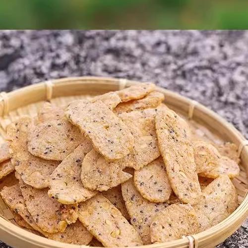 启福年豆渣片零食小吃休闲食品充饥麻辣辣味豆渣片锅巴追剧糕点 商品图2