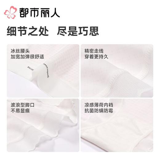 都市丽人内裤女士内裤锦氨内裤薄透丝滑速干内裤LKC5I5 商品图3
