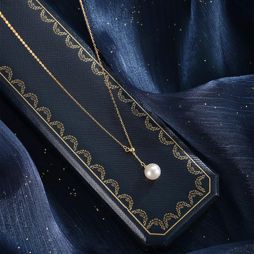 子佩集【时光简度】银S925珍珠惜王妃套链【PC4320】8.8mm珠镀金吊球2601 商品图1