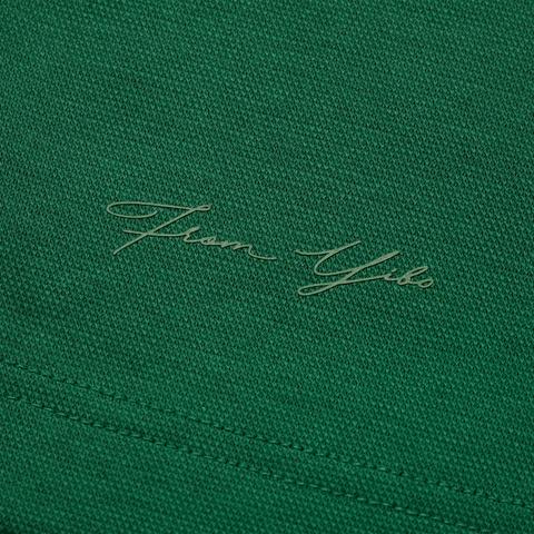 压胶拉链+小标刺绣，硬领设计下摆签名字母气质翻领polo衫E032466 商品图6