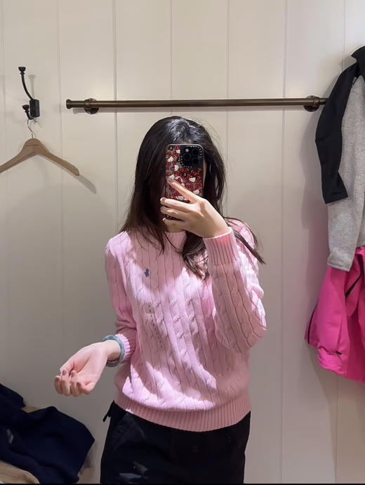 324-3 亲戚工厂 买贵揍我 亲肤舒适减龄时髦 马仔纯棉圆领毛衣 整个人明亮起来 商品图3