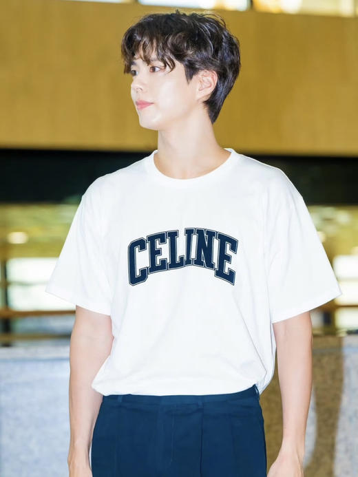 赛琳 25ss字母标识植绒印花短袖T恤 男女同款（DY） 商品图3