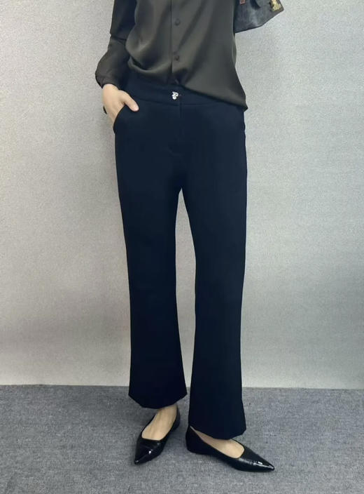 蝴蝶纽扣微喇四面弹九分裤88008 商品图1