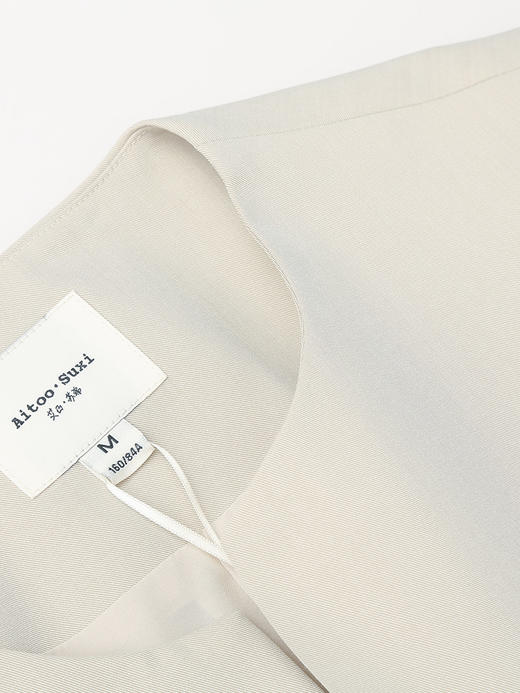 韩系温柔米色西装马甲！叠穿神器圆领坎肩 春季通勤知性显瘦外搭 商品图8