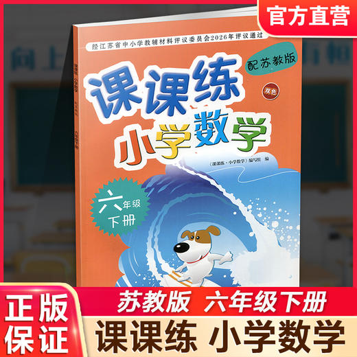 2026春 课课练 小学数学六年级下册6下 配苏教版 不含试卷 小学数学教材同步教辅练习试卷 商品图0