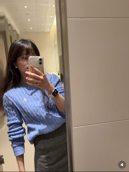 324-3 亲戚工厂 买贵揍我 亲肤舒适减龄时髦 马仔纯棉圆领毛衣 整个人明亮起来 商品图5