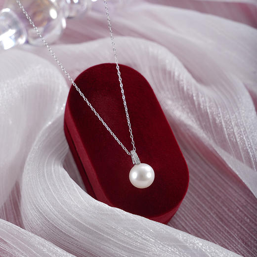 子佩集【小清欢】银S925珍珠惜王妃套链【MLTL023】10mm珠吊球一字2601 商品图1