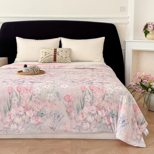 【品牌直发】加倍生活 A类数码印花凉感丝夏被-梦朵系列 12色可选 夏凉被空调被 商品图2