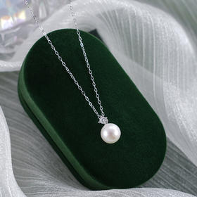 子佩集【恰好圆满】银S925珍珠惜王妃套链【MLTL029】7mm珠吊球星点2601