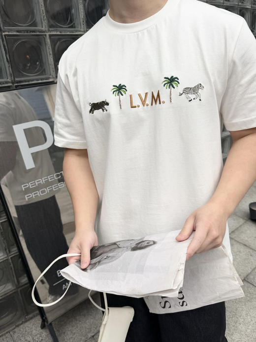 驴家 25ss椰树斑马绣花短袖T恤 男女同款（DY） 商品图13