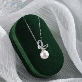 子佩集【蝴蝶缪斯】银S925珍珠惜王妃套链【MLTL004】9mm珠蝴蝶结2601