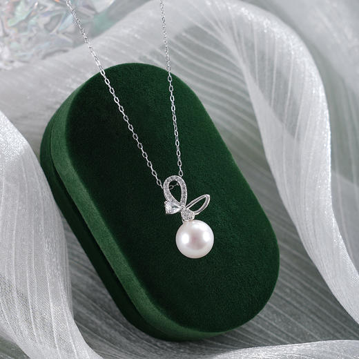 子佩集【蝴蝶缪斯】银S925珍珠惜王妃套链【MLTL004】9mm珠蝴蝶结2601 商品图0