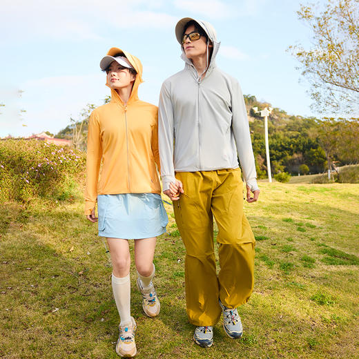 LUCKY DEER幸运鹿情侣款遮阳大帽檐 防紫外线UPF50+冰感透气防晒衣F2399 商品图0