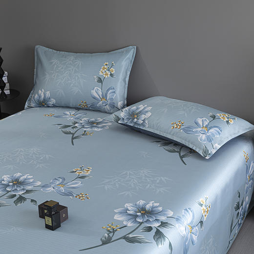 杉杉家纺 提花冰丝软席-蓝铃花 商品图2