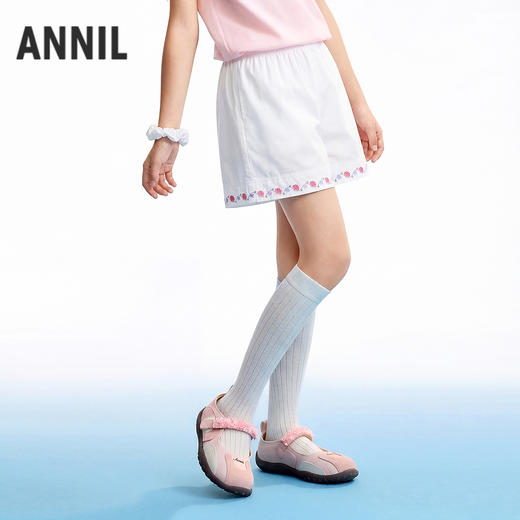 女童全腰梭织短裤夏季新款安奈儿童装EG626599 商品图0