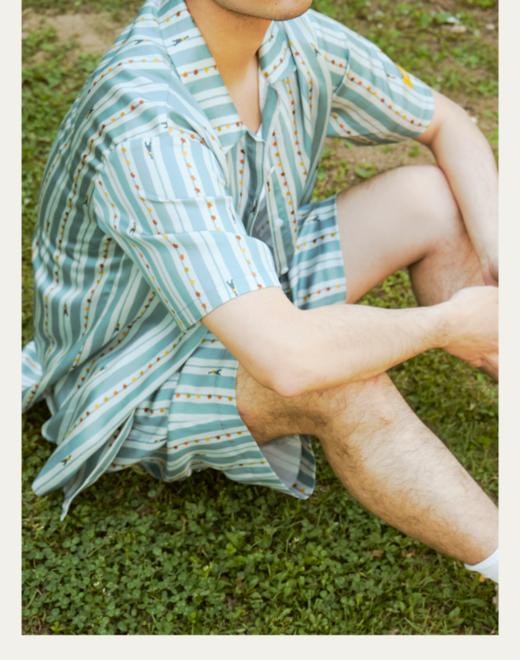 月亮宝藏LUUNAMINE 印花天丝缎短 袖睡衣 套装 商品图5