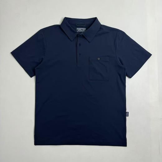 原单正品 Patagonia Transit Traveler 男士速干Polo短袖，
黑色/土黄色/藏青 S-XXL 商品图3