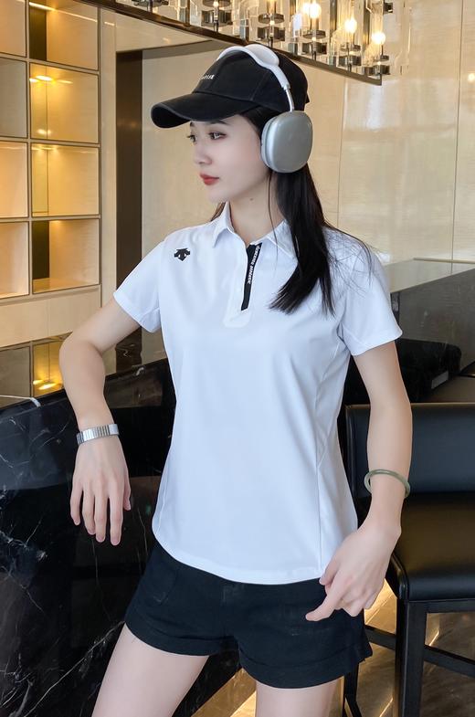 点此购买 迪桑特夏季女士TOUGH透气运动休闲翻领短袖POLO衫 qk 343149 商品图5
