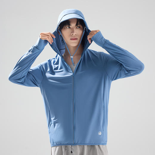 LUCKY DEER幸运鹿情侣款遮阳大帽檐 防紫外线UPF50+冰感透气防晒衣F2399 商品图8