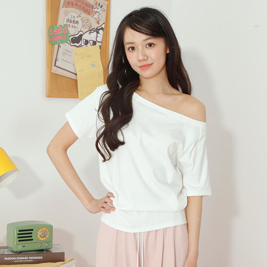 女款斜肩短袖-纪念日百货门店同款169993343 商品图1