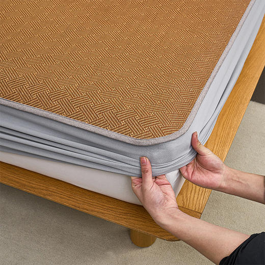 多喜爱 藤席/席子-私享生活（绑带款/笠围款）对枕套 天然选材 编织清凉 植物选材 细密编制 柔软光滑 蜂窝气孔 无痕折叠 无毛刺 加宽包边 商品图7