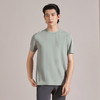 【伊力特/条纹提花】柒牌短袖T恤男装2026夏季新款圆领休闲上衣 130T72070 商品缩略图1