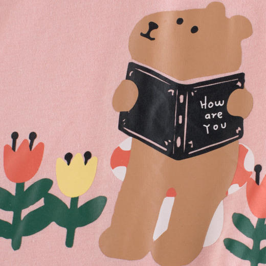 女童短袖T恤夏季新款中小童休闲洋气小熊儿童装半袖    27home-HT9557 商品图3