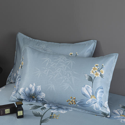 杉杉家纺 提花冰丝软席-蓝铃花 商品图3