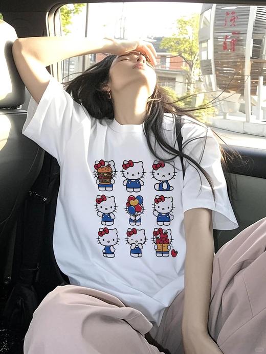 <曾小咸推荐>3.24 凯蒂猫印花纯棉短袖 日常89/件 前600单活动价69件 ！！【预售款，预计3-15天发货】 商品图1