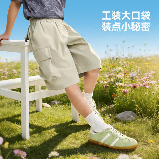 男童全腰梭织中裤夏季新款安奈儿童装EB626594 商品图3