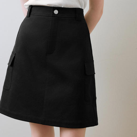 【商场同款】诗凡黎气质通勤半身裙2025夏新款挺括短裙3G4240041 商品图3