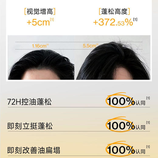 【买就赠旅行洗护】EHD 蓬松控油免洗喷雾100ml/ 空气感蓬松定型喷雾150ml 空气感清爽蓬蓬粉高颅顶 商品图4
