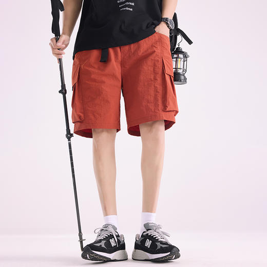 LUCKY DEER/幸运鹿情侣款时尚工装多袋机能5分裤K006 商品图4