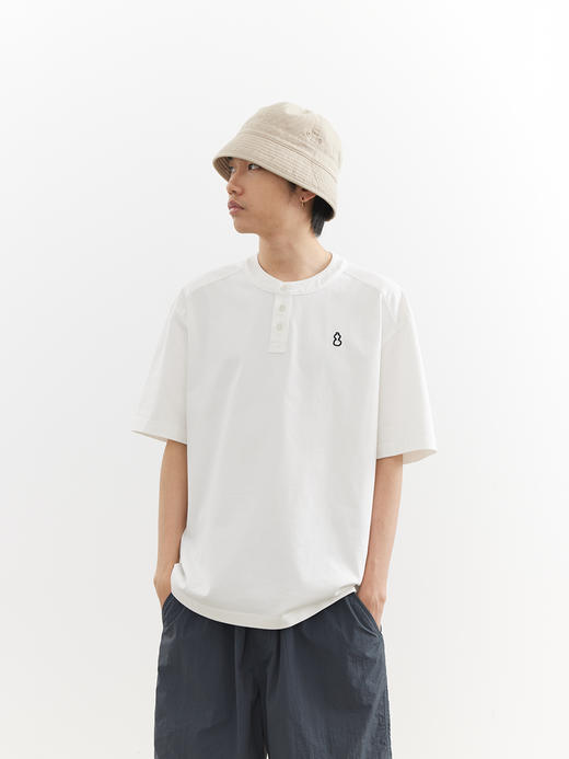 吃茶去chichaqu26春夏凉感速干Coolmax亨利领短袖T恤户外运动休闲 商品图2