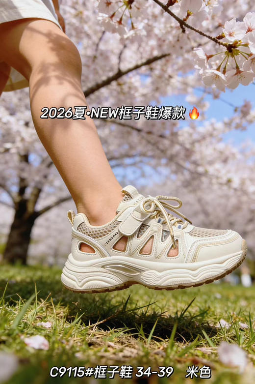 大树新款单网框子鞋9115  34—39码 商品图3