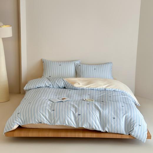 舒适纯棉~60支长绒棉ins风全棉四件套单双人被套学生床三件套床单床笠四季可用 商品图2