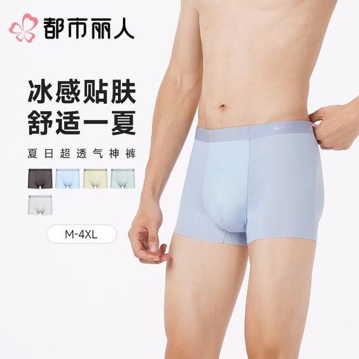 都市丽人内裤男士内裤冰丝内裤锦纶平角内裤贴合内裤FKCC12 商品图0