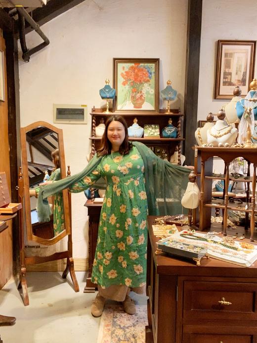 【群内福利】【苎麻中长裙】早春显瘦文艺范中长裙，裙子用料精梳又强捻的100%精细苎麻
，轻轻柔柔的细腻感 商品图3