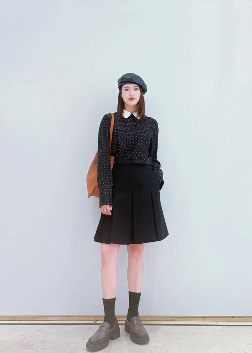 【高品质私服】【IC防缩毛条弹力斜纹花呢半身裙】手感丰厚有弹性，呢面温暖柔软，舒适有型G1227-CC【无标出货 介意慎拍】 商品图2