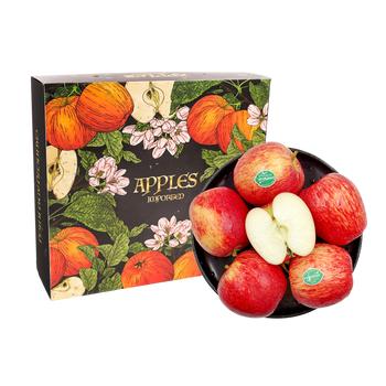 京鲜生 新西兰皇家姬娜苹果加力果9粒礼盒装 单果180-230g 生鲜水果礼盒 商品图6