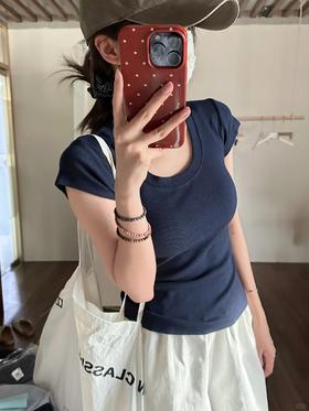 <曾小咸推荐> 6色正肩短袖 原价79/件  前2000单活动49/件 95/两件！【预售款，预计7-15天发货】