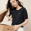 【商场同款】诗凡黎圆领刺绣针织衫2025秋新款短袖上衣3G7131271 商品缩略图2