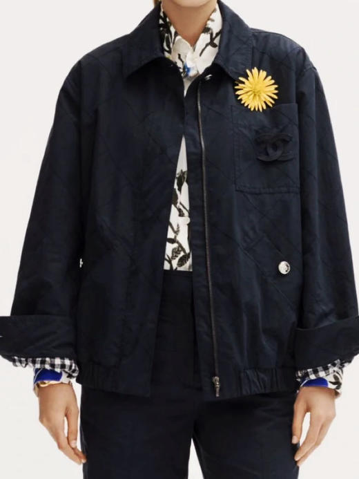 【预售】CH-C 26P 菱格藏蓝工装风夹克 商品图0