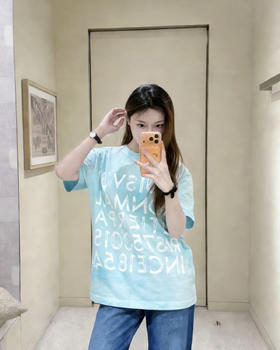 驴家 25ss扎染印花短袖T恤 男女同款（DY）