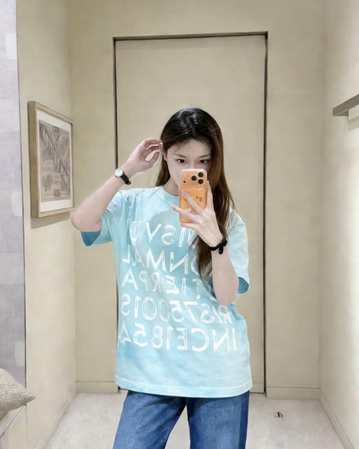 驴家 25ss扎染印花短袖T恤 男女同款（DY） 商品图0