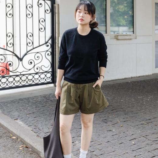 LA BULL可机洗圆领羊毛打底衫|衣柜必备基础款，轻盈软糯 商品图0