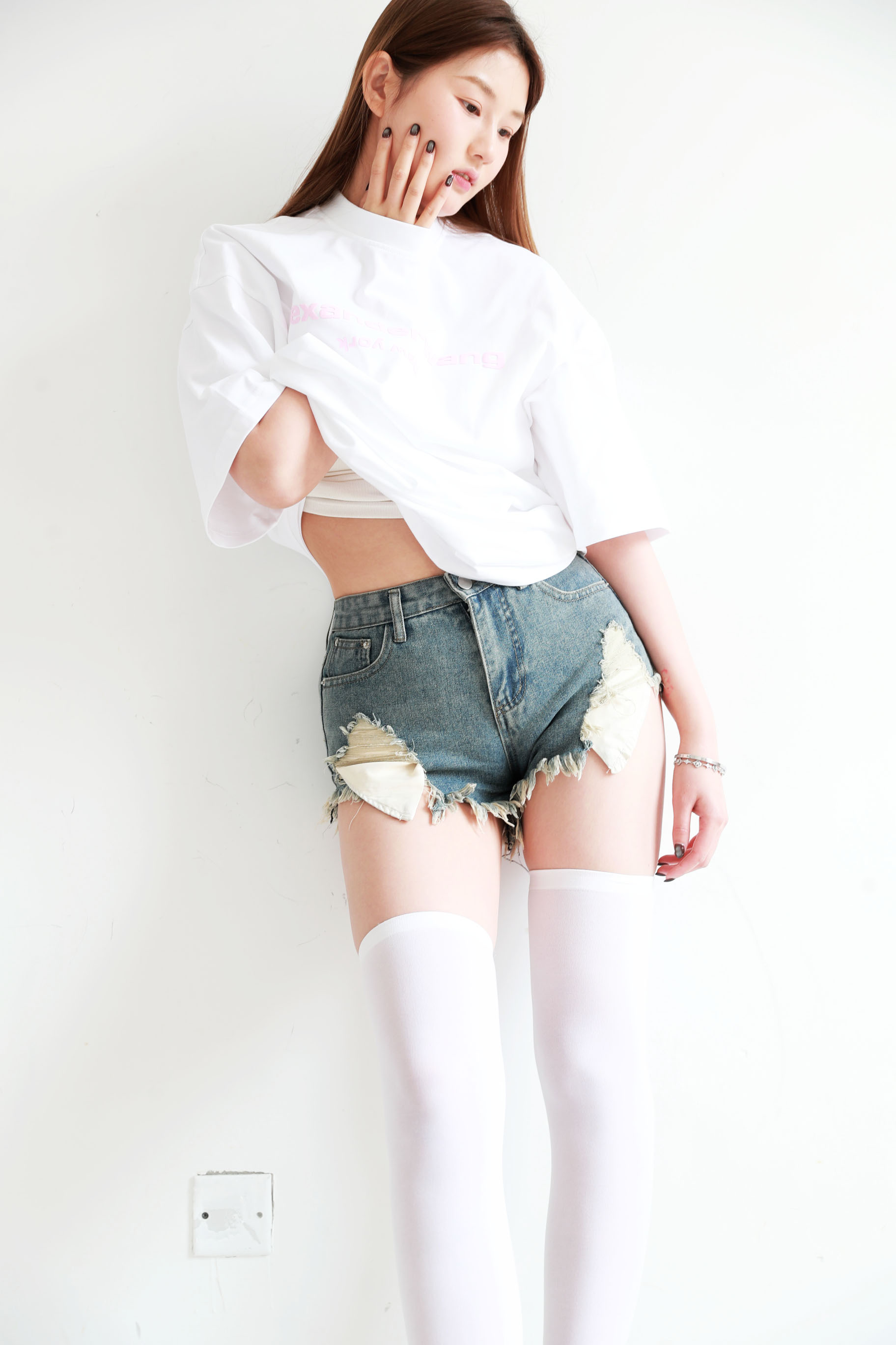 复古美式大tee，胸口徽标印花。情侣款宽松氛围感圆领t恤E032488