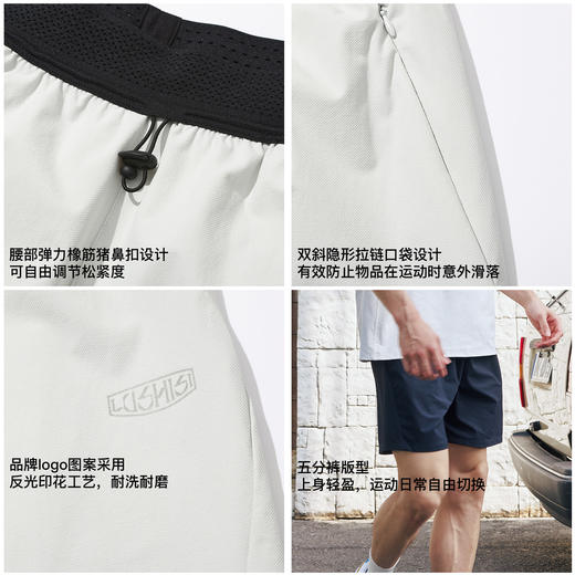 【3月23日新品】录士LUSHISI线性主题短裤 商品图1