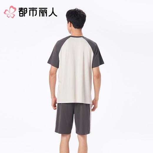 都市丽人睡衣男士睡衣薄家居服睡衣男士棉质短袖套装男装短袖短裤可外穿FHC2A9 商品图2
